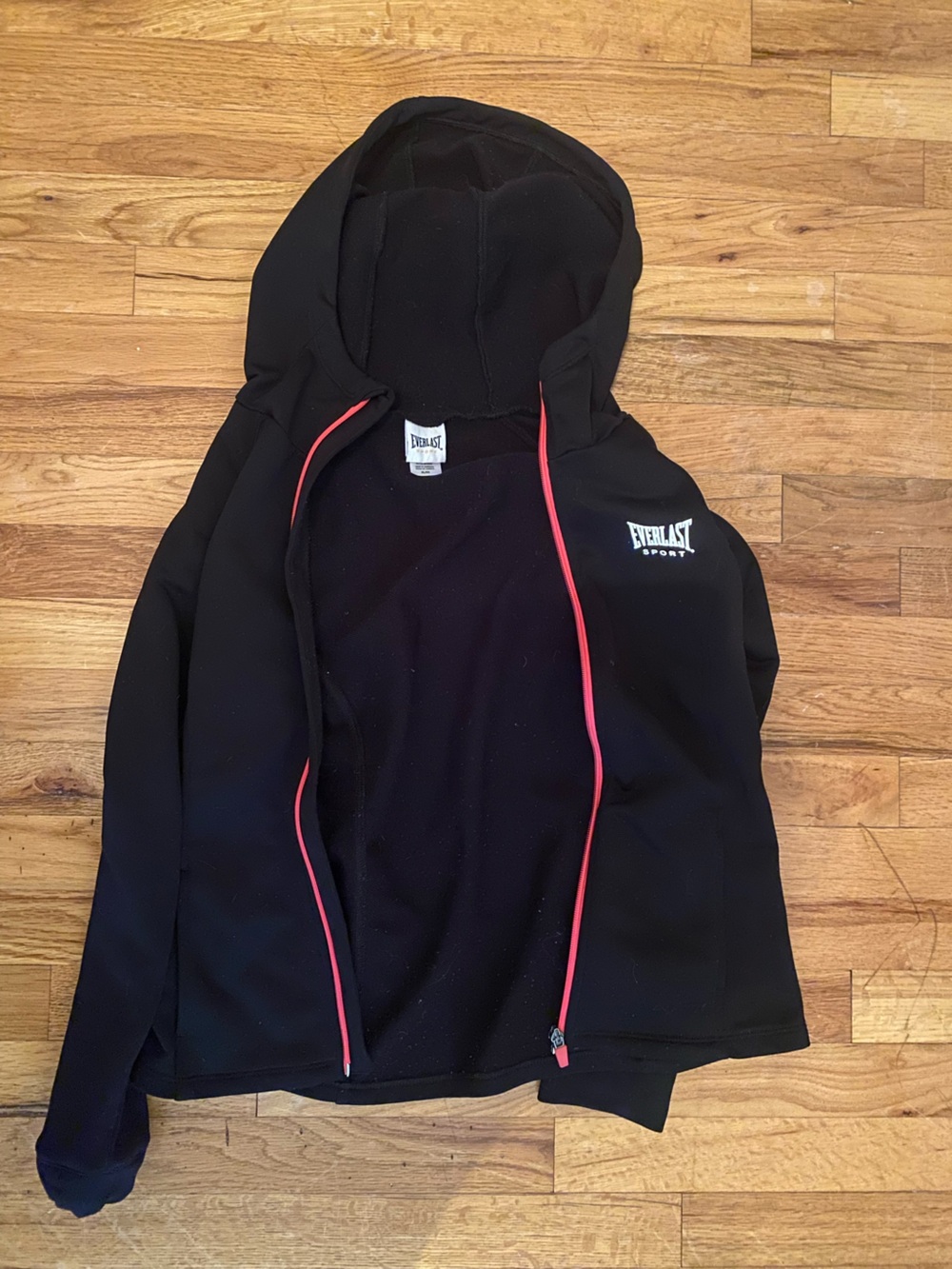 Everlast Black athletic zip up sweatshirt